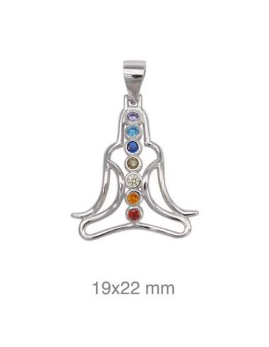 Colgante Chakras Plata Ley