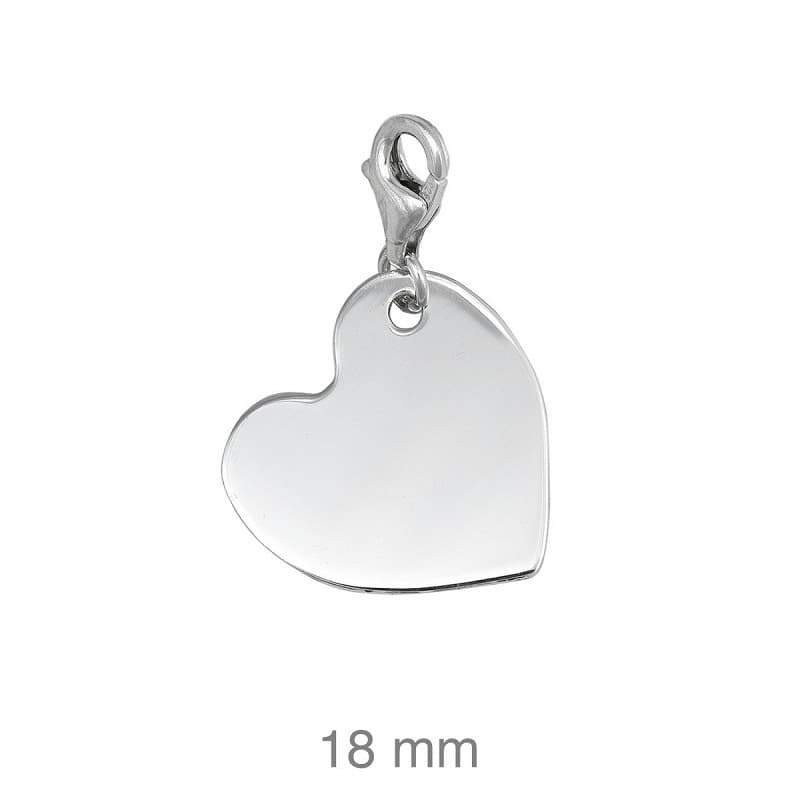 Charm Corazón Plata Ley