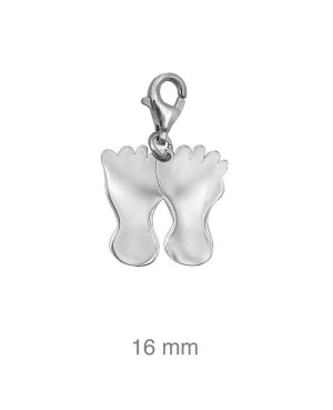 Charm Pies Plata Ley