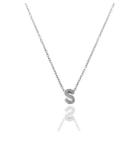 Collar con Letra de Plata Ley