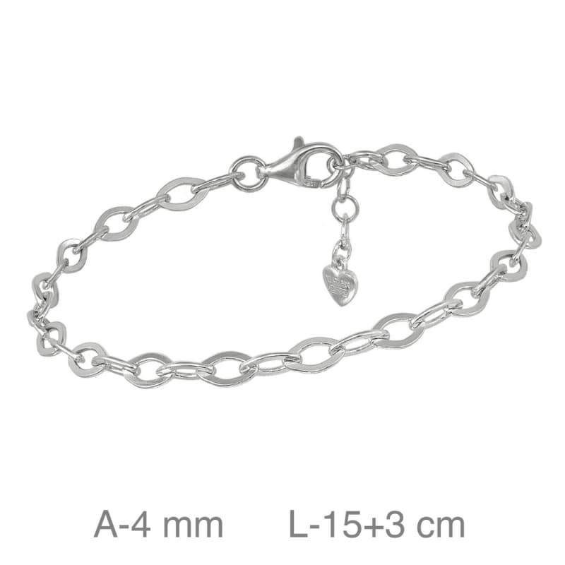 Pulsera Eslabones Plata Ley