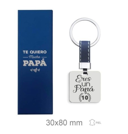 Llavero para el Padre Acero y Piel Azul