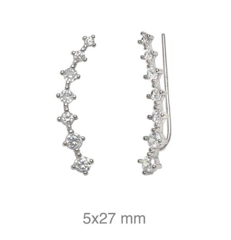 Trepadores Circonitas Plata Ley