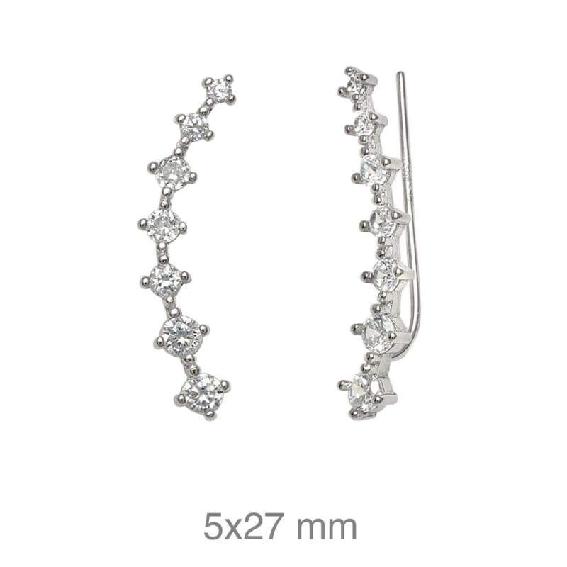 Trepadores Circonitas Plata Ley