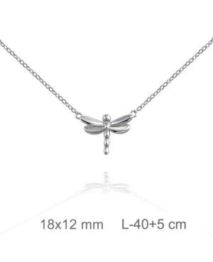 Collar Libélula Plata Ley