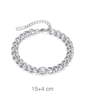 Pulsera Acero con Circonita