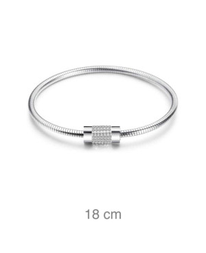 Brazalete Acero con Circonitas