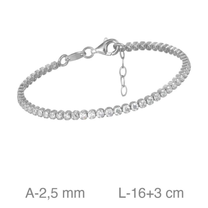 Pulsera Riviere Plata Ley