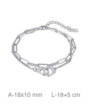 Pulsera Acero Doble con Esposas