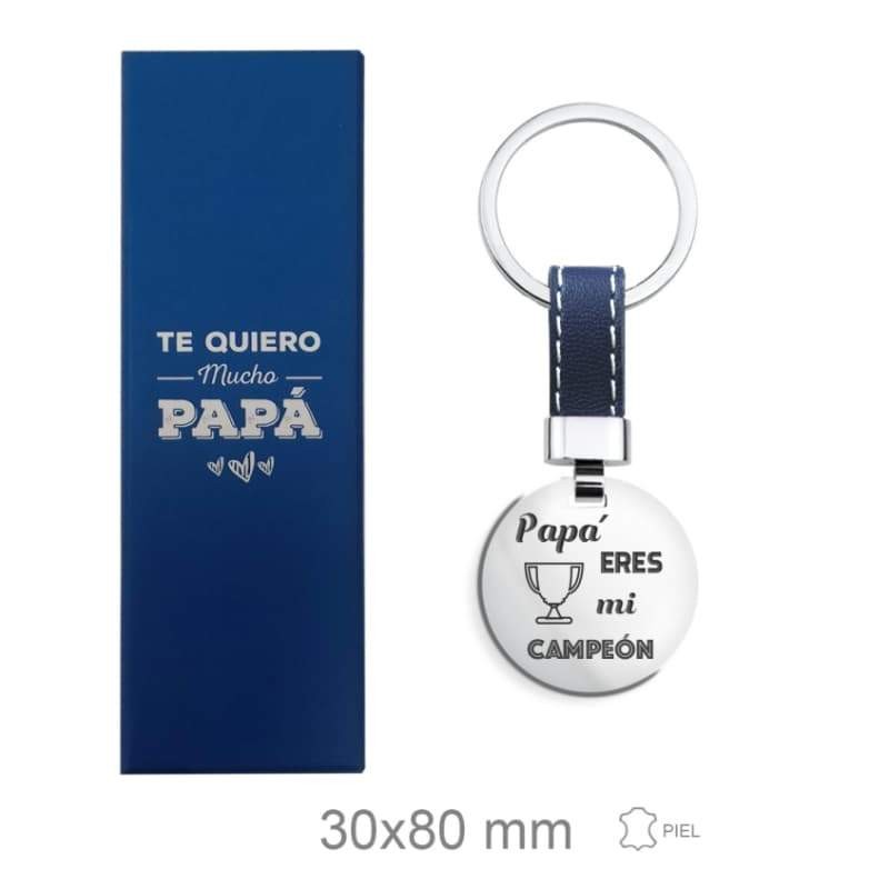 Llavero para el Padre Acero y Piel Azul