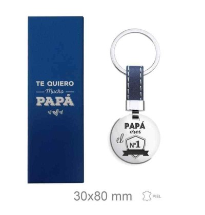 Llavero para el Padre Acero y Piel Azul